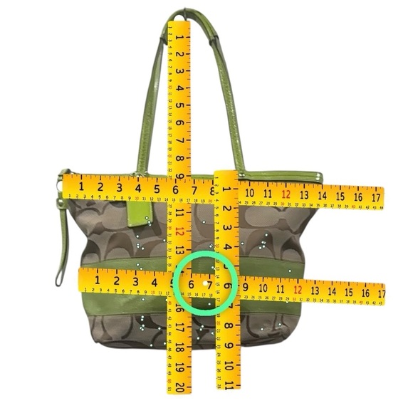 Coach Signature Jacquard Tote, Medium - Picture 16 of 17